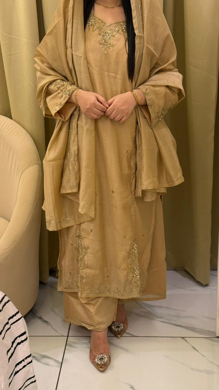 Premium Handwork Side Open 3PC Dress Set